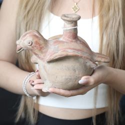 🇵🇪Pre-Columbian Antique Moche pottery vessel from ancient Peru