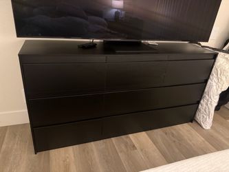Black 9 drawer dresser