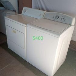 Beautiful Whirlpool Washer And Kenmore Gas Dryer (1 Year Warranty) 