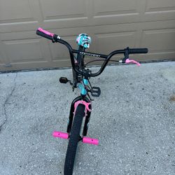 Kent Bicycle Tempest Freestyle Bike , 20" Inch Wheels, Black/Aqua Outdoor Exercise Fun Man Woman Boy Girl School