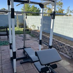 Squat Rack With Cables 