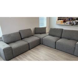 Gray 5 Pc Sectional 