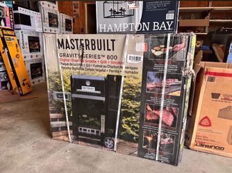 Masterbuilt® Gravity Series® 800 Smoker Grill - Charcoal Grill plus Griddle Insert, Digital Control, App Connectivity, 800 Cooking Square Inches in Bl