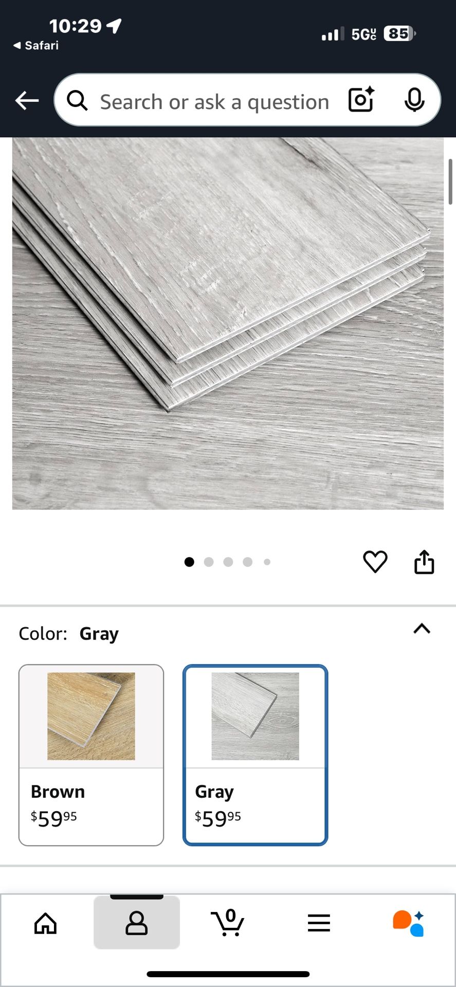 230 Square Feet Of Snap together, waterproof flooring With Pad Attached brand new