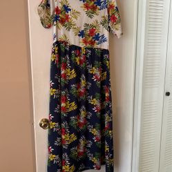 LONG FLOWERED DRESS IMPORTED