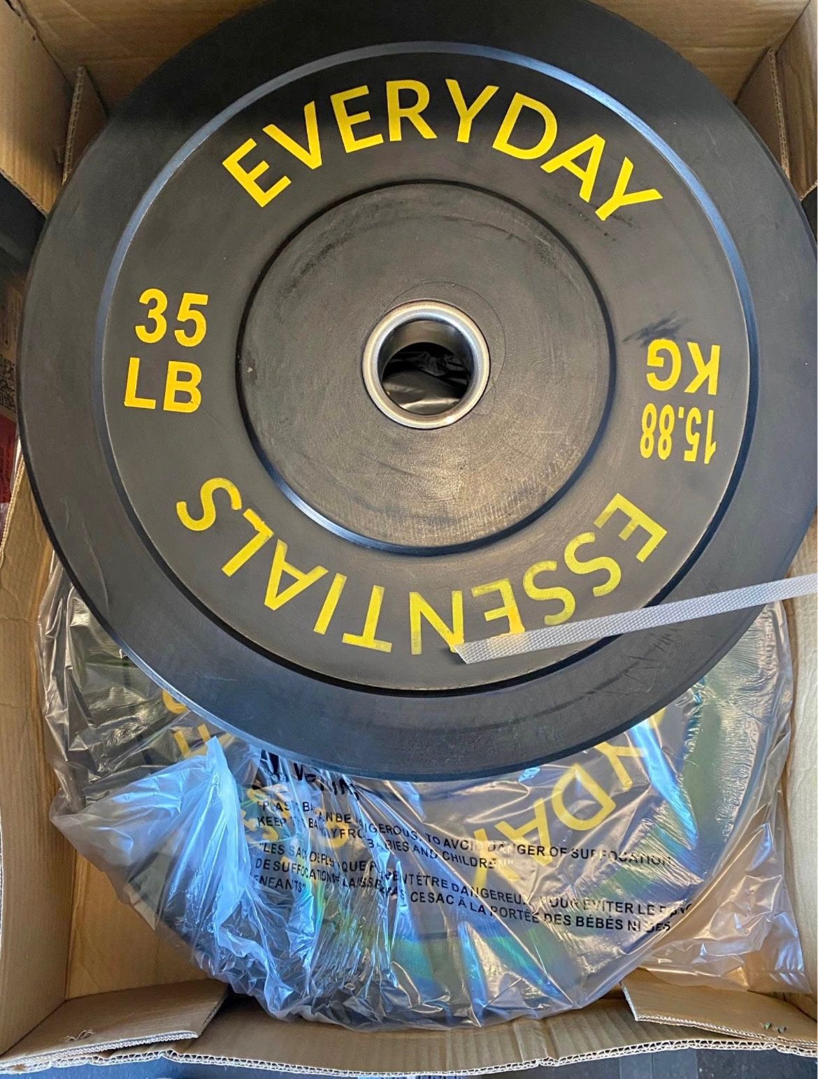 New Pair Of 35 Pounds Bumper Weight