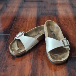 Birkenstock Madrid 40 L9/M7 Graceful Pearl White