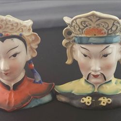 1940's Occupied Japan Porcelain Vase/Planter Set