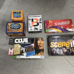 Board Games Bundle – Clue, Scrabble, Survivor, Balderdash, Mad Gab & More