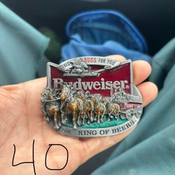 Vintage Budweiser Belt Buckle