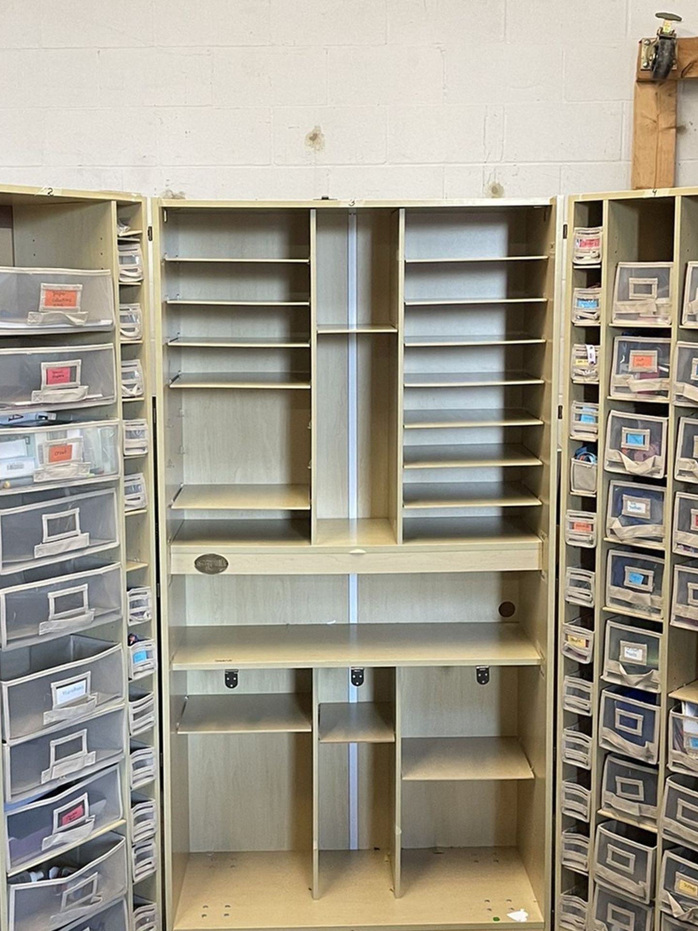 Original Scrap Box Cabinet Loaded With Scrapping Materisl