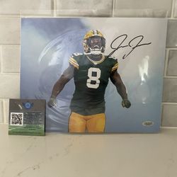 Josh Jacobs Signed Autographed 8x10 Green Bay Packers Photo With COA 