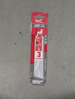 Like New Milwaukee 6 in. 10 TPI TORCH Carbide Teeth SAWZALL Blades (3-Pack).