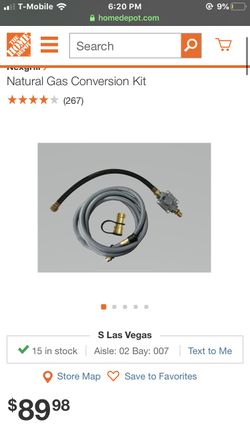 Grill Natrual Gas Conversion Kit