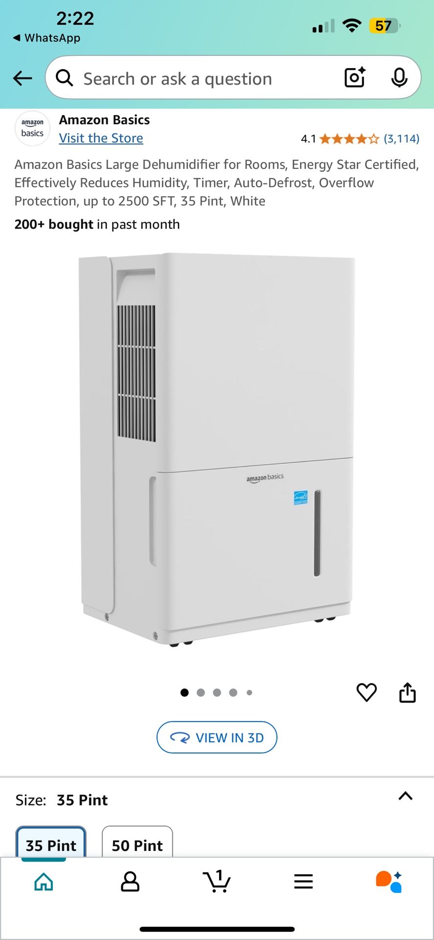 Dehumidifier 35 Pint For Home