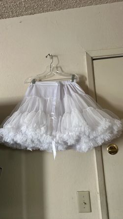 White Tulle Petticoat Skirt