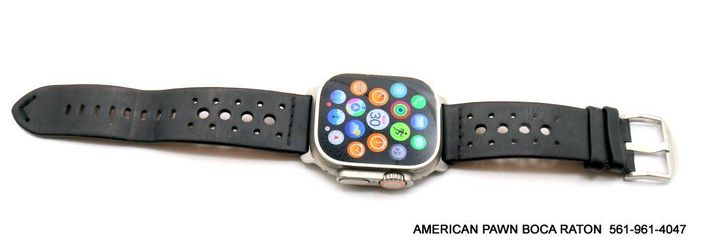 Apple Watch Ultra 49MM Natural Titanium MQET3LL/A A2622 93% battery Unlocked