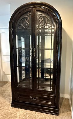Arched Display Curio Cabinet Armoire - MOVING SALE!