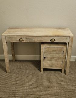 Desk and Cabinet