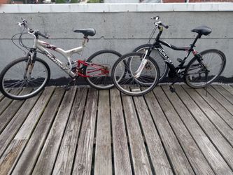 1 Nice,Ready to Ride Mountain bikes, 21 Speed,Full suspension