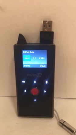 Flip Mino HD Pocket USB Camcorder F460B Tested working comes w/ both regular & Vehicle charger and case