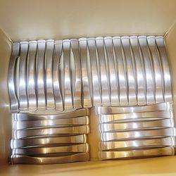 Satin nickel cabinet hnadles