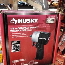 Husky 1 /2in. Compact Wrench 500ft.lbs 