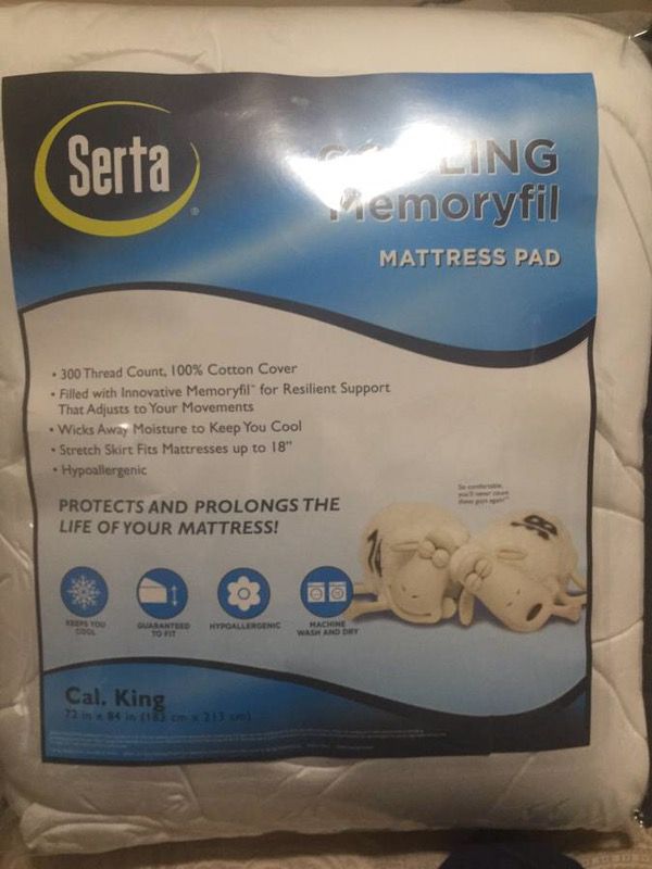 Serta cooling memory fill mattress pad
