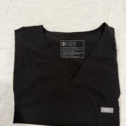 FIGS Scrub Top XL Black