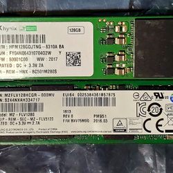 2x 128gb Pcie Solid State Hard Drives 