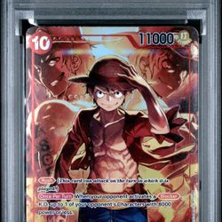 2024 One Piece Treasure Boosters Monkey D. Luffy #006 PSA 10 GM 