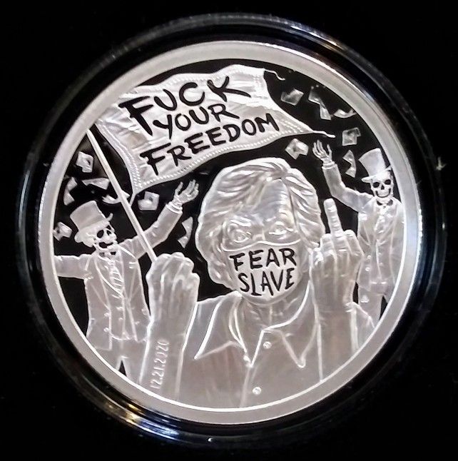 2021 SILVER SHIELD GROUP 1oz F**k Your Freedom .999 Silver Proof Round w/COA Coin
