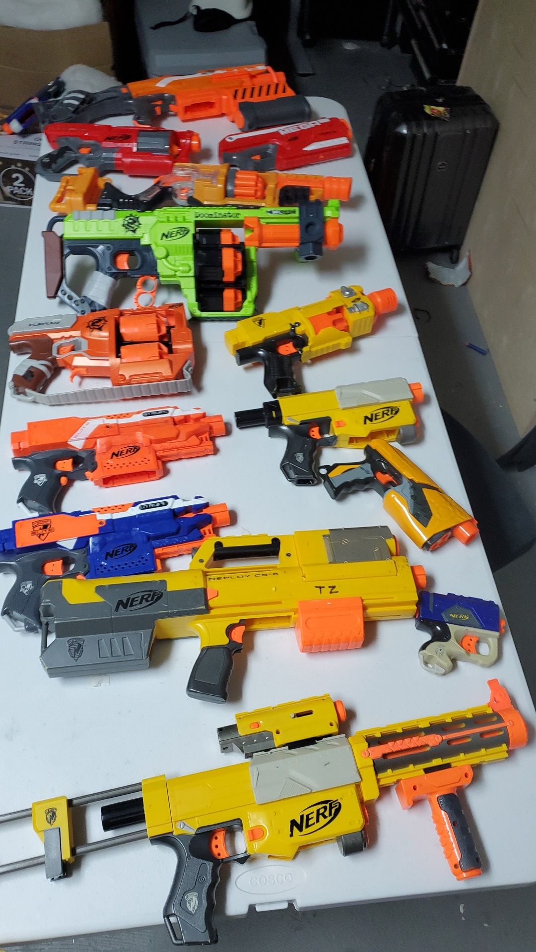 21 nerf guns and bullet belt. Worth More then 700$.