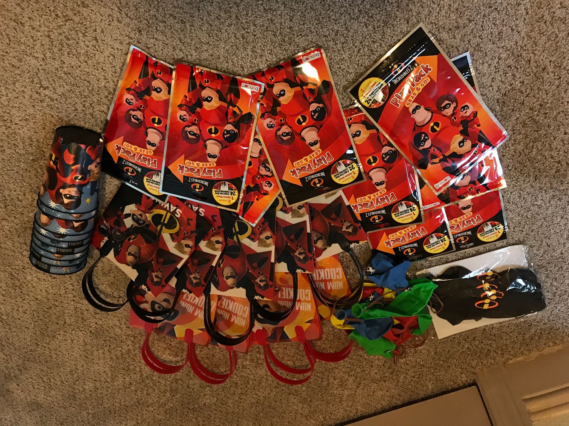 incredibles birthday favors