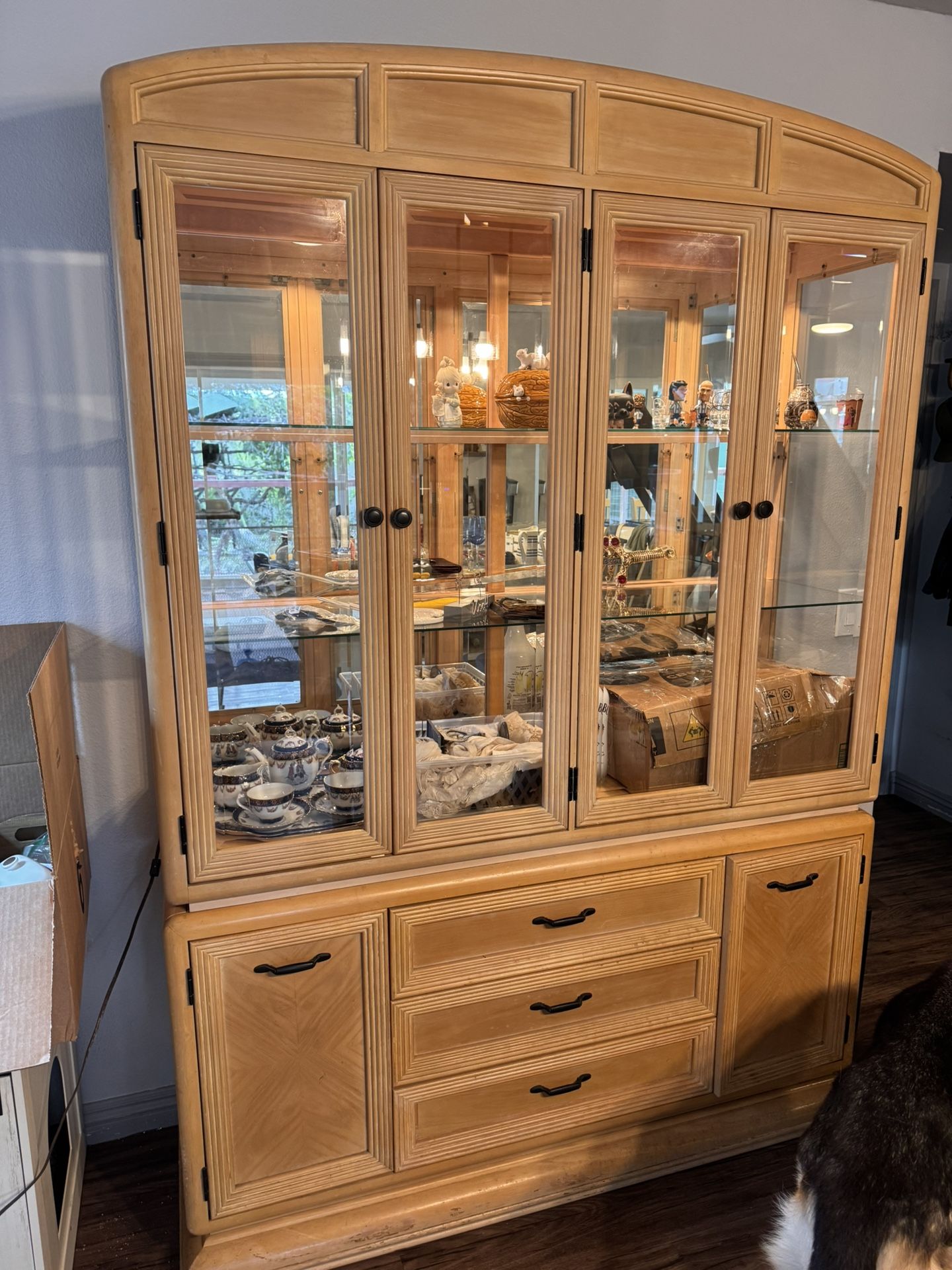 Glass China Hutch