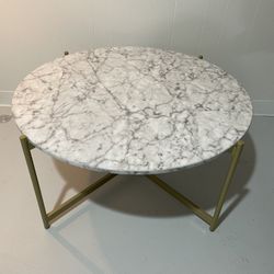 Marble And Gold Coffee Table 