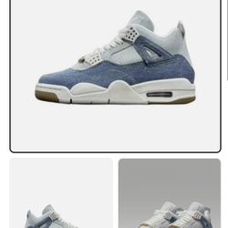 Nike Air Jordan 4 Worn Blue M 8 W 9.5