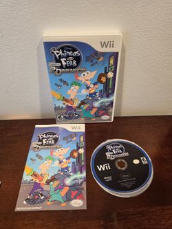 Phineas and Ferb: Across the 2nd Dimension (Nintendo Wii, 2011) Complete CIB