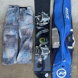 Snowboard w/ Bag and Gear