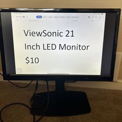 Viewsonic 21 Inch LED Monitor 