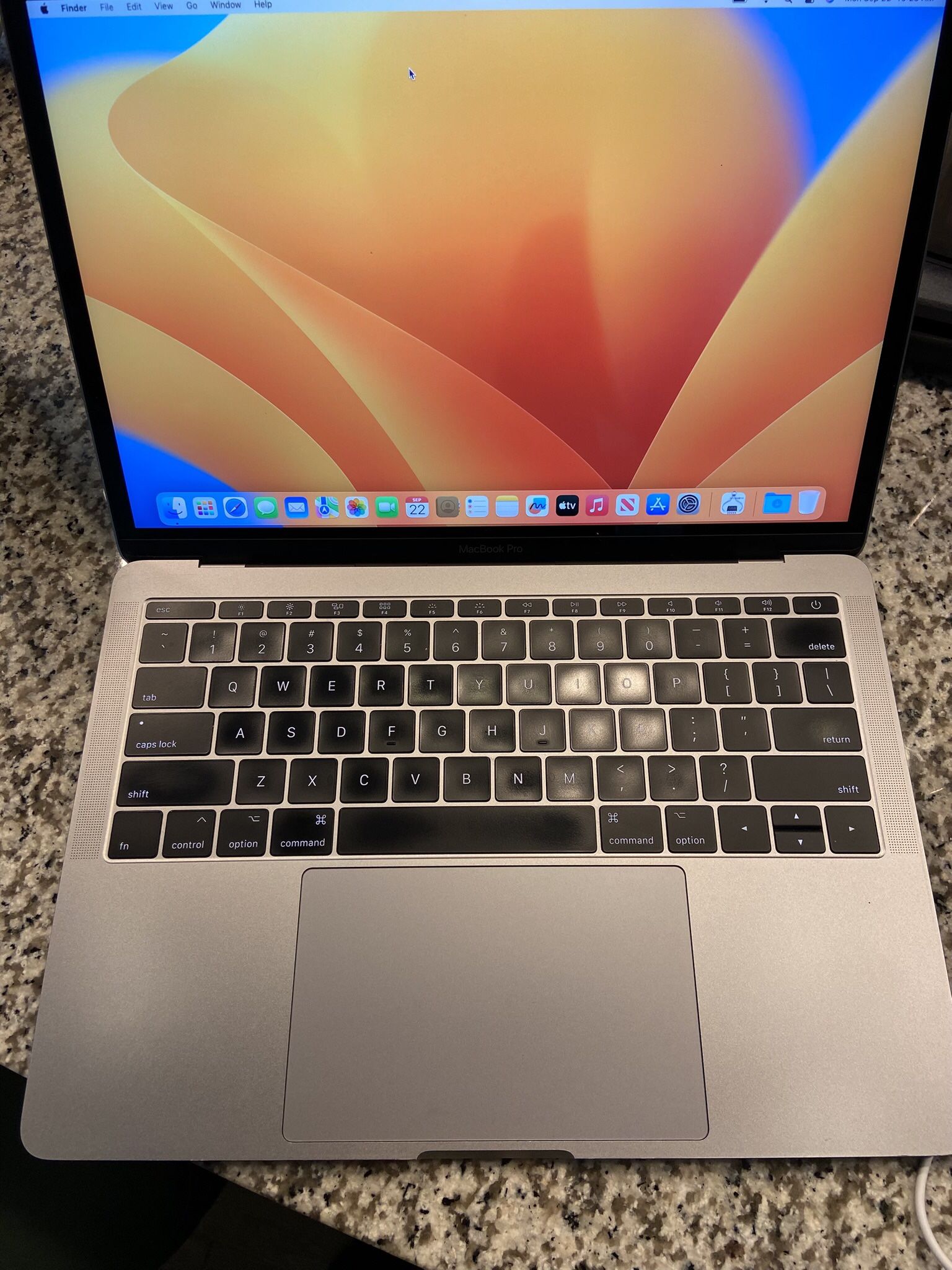 2017 MacBook Pro 13-inch 2.3 GHz i5 Processor 16gb Ram 128gb Ssd - Comes With Charger - Works Great