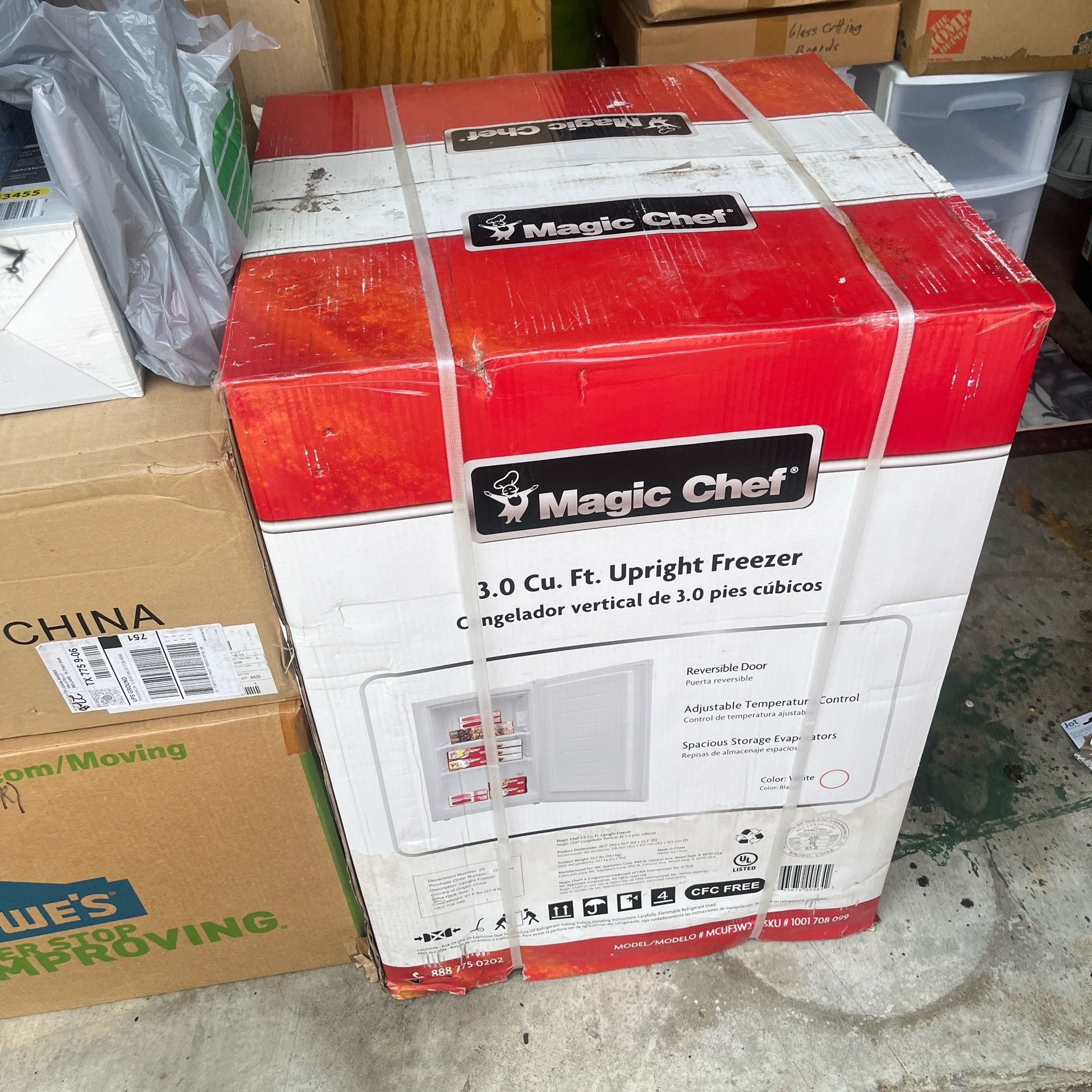 Magic chef upright freezer