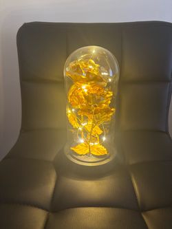 Light up rose decor