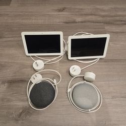 $100 2x Google Nest Home Hubs And 2x Mini