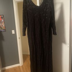 Black Sequin Dress 