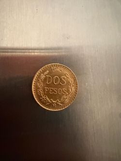 moneda de oro 2 pesos mexico 1.6 g