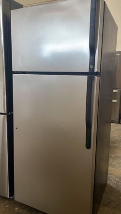 GE Top Mount Stainless Steel Refrigerator Fridge