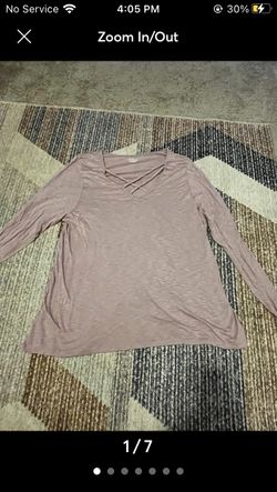 Lane Bryant Long Sleeve Pink Top