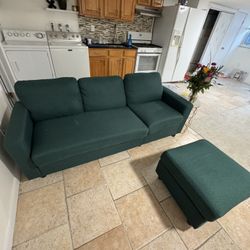 Green Sofa and/or Loveseat
