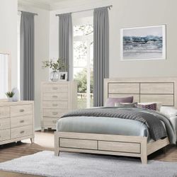 Brownsdale  Bedroom Set🍀 4-Piece Queen or King Dresser,Mirror,Nightstand Bedroom Set🚛Same Day Delivery🚨Finance&Delivery Available